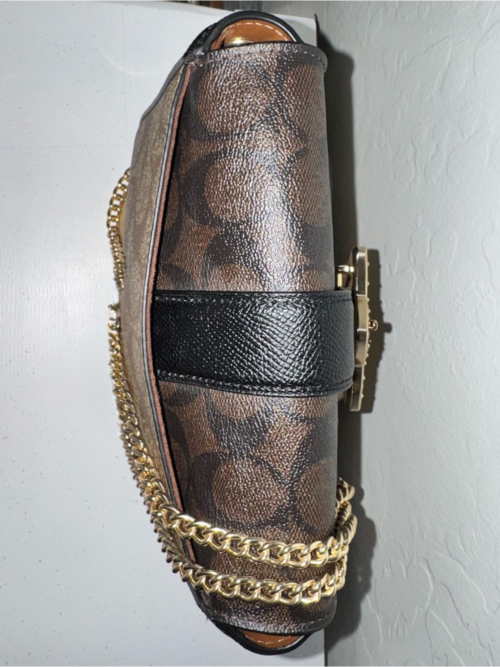 COACH Gemma Blocked Signature Canvas 2021 Star Buckle Crossbody Bag C7013 - EUC - Picture 11 of 16